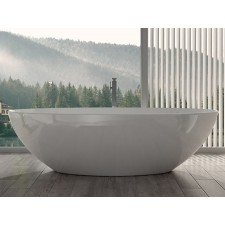 Freistehende Design Badewanne aus Mineralguss Cella 
