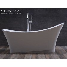 Freistehende Design Badewanne aus Mineralguss Bantry