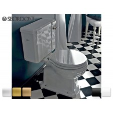Keramik WC-Becken mit aufgesetztem Spülkasten Neoclassica  Antik Retro Traditionell